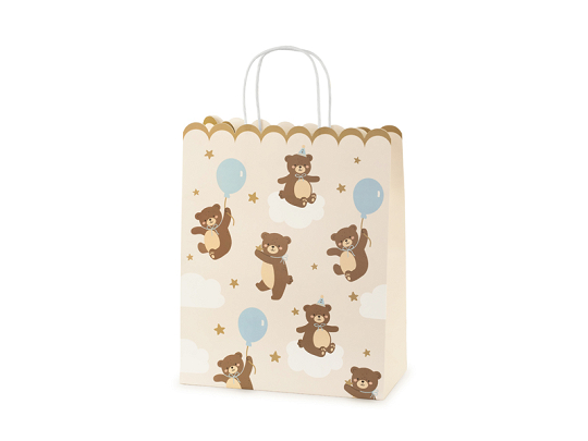 Gift bag Teddy bears, mix, 26x32.5x13 cm