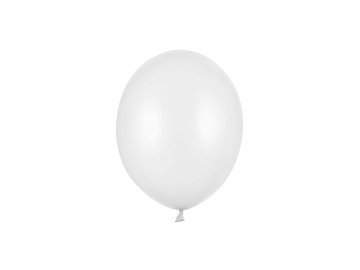Strong Balloons 12cm, Metallic Pure White (1 pkt / 100 pc.)