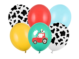 Balloons 30 cm, Farm, mix (1 pkt / 6 pc.)