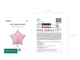 Foil Balloon Star, 48cm, pink