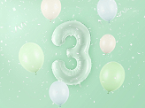 Foil Balloon Number ''3'', 72cm, green