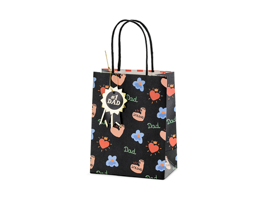 Gift bag #1 Dad, mix, 8x14x18 cm