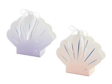 Boxes Seashell, mix, 16x17.5x5.5cm (1 pkt / 4 pc.)