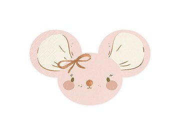 Napkins Mouse, light pink, 16x10 cm (1 pkt / 20 pc.)