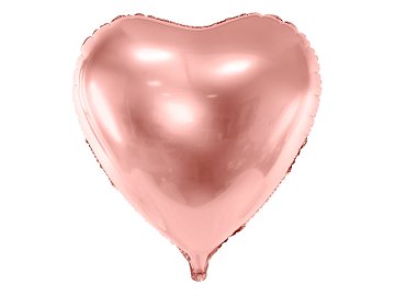 Foil balloon Heart, 68x72cm, rose gold