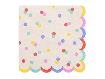 Napkins Confetti, 33x33 cm, mix (1 pkt / 20 pc.)