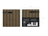 Napkins Stripes, 33x33cm, gold (1 pkt / 20 pc.)