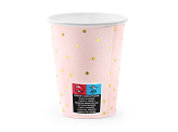 Cups Polka Dots, light pink, 260 ml (1 pkt / 6 pc.)
