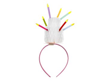 Cake Headband with Candles, mix