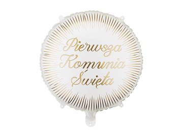 Foil balloon tablet ''Pierwsza komunia święta'', 35x35 cm, mix