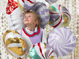 Foil Balloon Candy, 35cm, light lilac