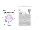 Foil Balloon Candy, 35cm, light lilac