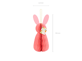 Paper decoration honeycomb Bunny, pink, 30 cm