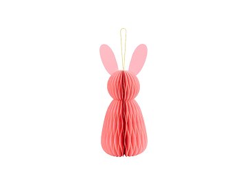 Paper decoration honeycomb Bunny, pink, 30 cm