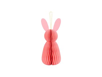 Paper decoration honeycomb Bunny, pink, 30 cm