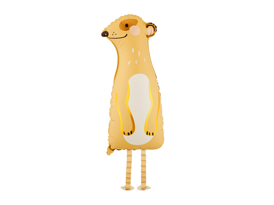 Standing foil balloon Meerkat, 28x70 cm, mix
