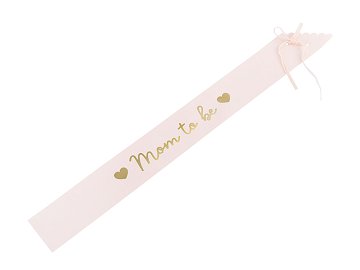 Sash Mom to be, pale pink, 75 cm