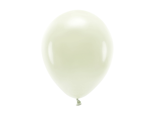 Eco Balloons 26cm pastel, cream (1 pkt / 10 pc.)