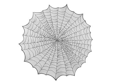 Spider Web Tablecloth, 124cm