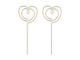 Heart Toppers, gold,  12 x 4,5  cm (1 pkt / 2 pc.)