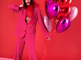 Foil Balloon Heart, 45cm, light pink