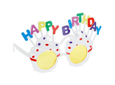 Glasses Cupcake Happy Birthday, 18.5x11.5 cm, white