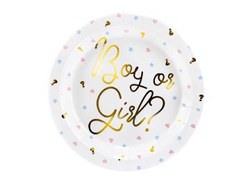 Plates Boy or Girl, 23 cm. (1 pkt / 6 pc.)