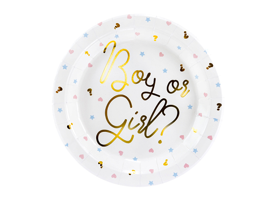 Plates Boy or Girl, 23 cm. (1 pkt / 6 pc.)