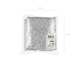Sequin table runner, silver, 0.3 x 5 m