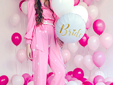 Foil balloon Bride 45cm, white