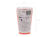 Cups Let's party!, 250 ml, orange (1 pkt / 6 pc.)