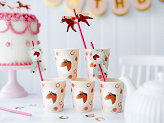 Cups Horse, 220 ml, mix (1 pkt / 6 pc.)