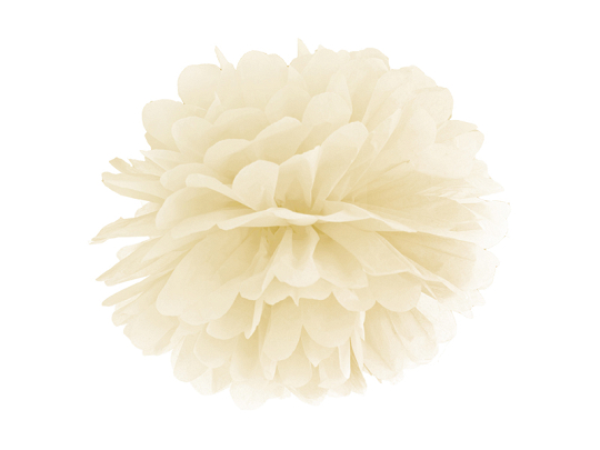 Tissue paper Pompom, cream, 25cm