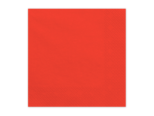 Paper Napkins, red, 33x33 cm (1 pkt / 20 pc.)