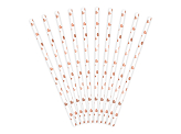 Paper Straws, light rose gold, 19.5cm (1 pkt / 10 pc.)