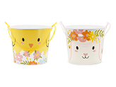 Treat buckets Easter, 14 cm, mix (1 pkt / 2 pc.)