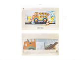 Donut wall Truck, 61x37.5 cm, mix