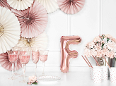 Foil Balloon Letter ''F'', 35cm, rose gold