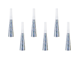 Party horns, 16 cm, holographic (1 pkt / 6 pc.)