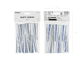 Party horns, 16 cm, holographic (1 pkt / 6 pc.)