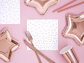 Paper Plates Star, rose gold, 18cm (1 pkt / 6 pc.)