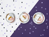 Round plates, silver, 23cm (1 pkt / 6 pc.)