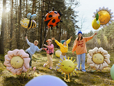 Foil balloon Bumblebee, 63.5x72 cm, mix