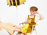 Foil balloon Bumblebee, 63.5x72 cm, mix