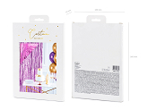 Party curtain, purple, 0.9 x 2.5m