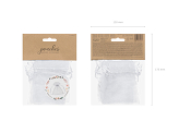 Organza pouches, white, 10cm (1 pkt / 10 pc.)