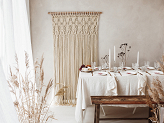 Macrame, off-white, 94.5x171cm