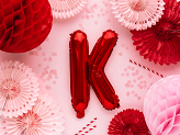 Foil Balloon Letter ''K'', 35cm, red