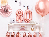 Foil Balloon Number ''8'', 35cm, rose gold