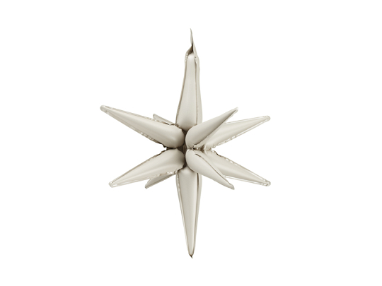 3D foil balloon Star, 70cm, beige